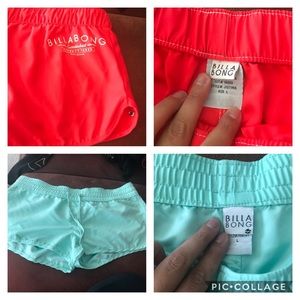 2 pair billabong large Running Shorts